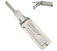 Master Key Decoder Lock Picking Tool,2 in 1 Stainless Steel Master Key Decoder,Key Decoder Lock Pick,Door Lock Opener Pick Lock Picking Kit Locksmith Tools