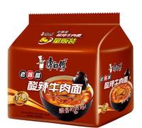 Master Kong Hot & Sour Beef Flavor Instant Noodles with Aged Vinegar, 5-Pack (110g x 5)