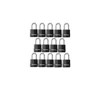 Master Lock 1-7/8 in. H x 1-3/16 in. W x 1-3/4 in. L Vinyl Covered Steel Ball Bearing Locking Padlock