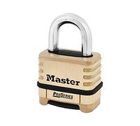 Master Lock 1175D Brass ProSeries 4 Digit Padlock, 16.6 cm x 9.2 cm x 3.8 cm