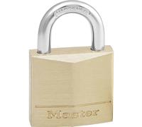 Master Lock 130EURD Key Padlock with Brass Body, 1