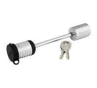Master Lock 1471DAT Trailer Coupler Latch Lock 3-1/2"""" Long Shackle x 9/32"""" Diameter Pin Silver Fits UFP and surge brake couplers