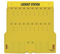 Master Lock 1484B Lockout Station with 20 Hooks and Cover