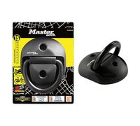 Master Lock 1494EURDPRO Certified Steel Anchor Point Floor or Wall Mount, Black, 135x105mm
