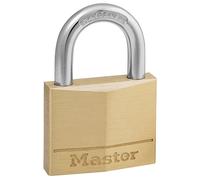 Master Lock Padlock 150EURDLJ - Solid Brass 5-Pin 50mm, 64mm Long Shackle