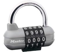 Master Lock 1520EURD Combination Padlock, Grey, 5.9 x 6.4 x 2.6 cm