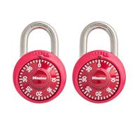 Master Lock 1530T Locker Lock Padlock, Assorted Colors, 2 Pack Combination Alike