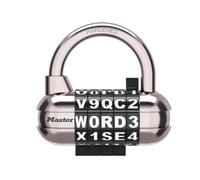 Master Lock 1534DBLK Padlocks, Chrome,White, 1 Count (Pack of 1)