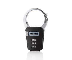 Master Lock 1550EURDCOL Combination Snap Hook Carabiner, Random Color, 7,1 x 8,4 x 1,2 cm