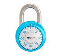 Master Lock 1561DLTBLU Locker Lock Combination Padlock, Light Blue, 1 Pack