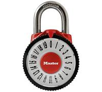 Master Lock 1588D Locker Lock Combination Padlock with Magnification Lens, Assorted Colors, 1 Pack
