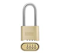 Master Lock 175DLHWD Combination Lock, Brass, 2-1/4 inch Shackle