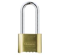Master Lock 175EURDLH 52mm Certified Combination Padlock with Solid Zinc Body with Long Shackle