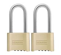 Master Lock 175LHEC2 Combination Padlock 2 pk, Gold