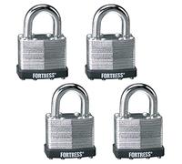 Master Lock 1803Q Padlock, Laminated Steel, 4 Pack, Keyed-Alike