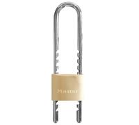 Master Lock 1950EURD Key Padlock with Adjustable Shackle from 6 to 15 cm, Gold, 18 x 4.5 x 1.4 cm