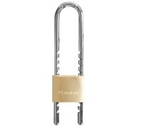 Master Lock 1950EURD PL63617 Key Padlock with Adjustable Shackle from 6 to 15 cm, Gold, 18 x 4.5 x 1.4 cm