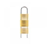 Master Lock 1950EURD Key Padlock with Adjustable Shackle from 6 to 15 cm, Gold, 18 x 4.5 x 1.4 cm