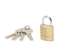 Master Lock 2930EURD Key Padlock with Extra Thick Solid Brass Body, Gold, 5,4 x 3 x 1,4 cm