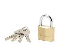 Master Lock 2940EURD Key Padlock with Extra Thick Solid Brass Body, Gold, 6,2 x 4 x 1,6 cm