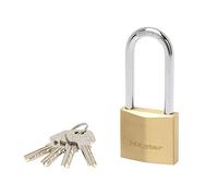 Master Lock 2950EURD Key Padlock with Extra Thick Solid Brass Body with Long Shackle, Gold, 11,5 x 5 x 1,7 cm