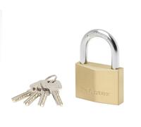 Master Lock 2960EURD Key Padlock with Extra Thick Solid Brass Body, Gold, 8,8 x 6 x 2,1 cm