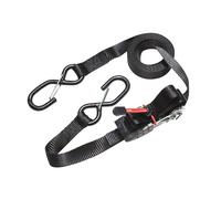 Master Lock Ratchet Tie-Down 3056 S-Hook Straps 4.25 m x 25 mm Black Pack of 4