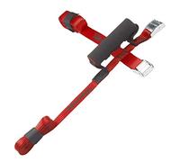 Master Lock 3124EURDAT Crossed Straps with Buckle and Carrying Handle, Red, 2,50m x 25mm Strap