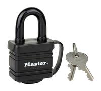 Master Lock Laminated Steel Blue Open Shackle Padlock With Thermoplastic Cover (W)40mm