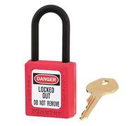 Master Lock 406RED Lockout Padlock - 38Mm Body & 6Mm Composite Nylon Shackle