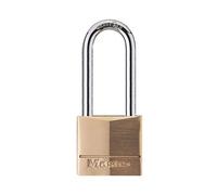 Master Lock 40mm Brass Padlock with 2 Keys Long Shackle 140EURDLH