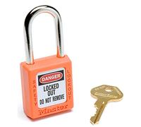 Master Lock ML410ORG Keyed Different Padlock, Orange