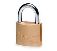 Master Lock 4130EUR Key Padlock with Brass Body, Gold, 4,9 x 3 x 1,2 cm