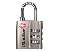 Master Lock 4680EURDNKL Combination Travel Padlock TSA Certified, Grey, 5,5 x 3 x 2,6 cm