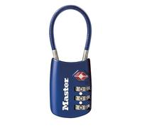 Master Lock Blue Set Your Own Combination TSA Approved Luggage Lock, Travel Zipper Padlock is Perfect for Suitcases, Bags, or Backpacks, 4688D