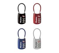 Master Lock Set Your Own Combination TSA Approved Luggage Lock, Travel Zipper Padlock is Perfect for Suitcases, Bags, or Backpacks, 4 Pack, 4688EC4
