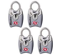 Master Lock 4689Q TSA Accepted Padlocks, Colors May Vary, 4-Pack