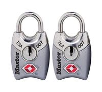 Master Lock 4689T Keyed TSA Approved Lock, Blue, 2 Pack