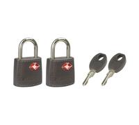 Master Lock Pack of 2 Keyed Travel Padlocks TSA Certified Random Colour 3.8 x 2.3 x 1.1 cm, none