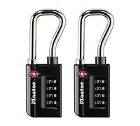 Master Lock 4696T, TSA Approved Luggage Lock, Pack of 2, Black, 2 Pack, Set Your Own Combination