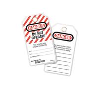 Master Lock 497A Lockout Tags (12) - DANGER DO NOT OPERATE