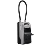 Master Lock 5482EURD Key Safe with New Innovative Design, Flexible Cable Shackle, Capacity, High Security, Grey, Extra Large