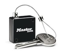 Master Lock 5490EURD Retractable Tether for Key Safe, Up to 91 cm Long, Black