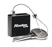 Master Lock 5490EURD Retractable Tether for Key Safe, Up to 91 cm Long, Black