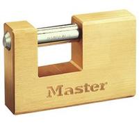 MASTER LOCK 608EURD KEY RECTANGULAR BRASS PADLOCK