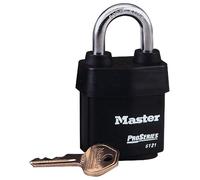 Master Lock 6121EURD 6121 & 6127 Pro-Series Laminated Padlock, Black