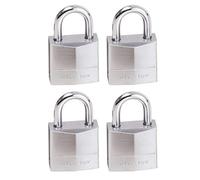 Master Lock 629EURQ Pack of 4 Marine Padlocks with Key, Metal, Set of 4 Pieces