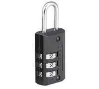 Master Lock 646EURD Combination Padlock with Zinc Body, Black, 6,3 x 2 x 1 cm