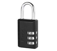 Master Lock 647EURD Combination Padlock with Zinc Body, Black, 7,4 x 3 x 1,2 cm