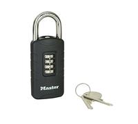 Master Lock Black Zinc Combination Padlock With Key Override (H)120mm (W)48mm